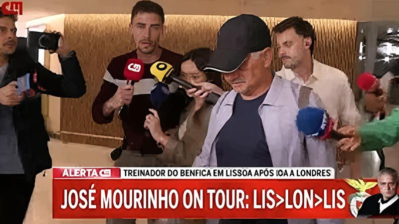 Mourinho pernoita no Benfica Campus após viagem relâmpago a Londres