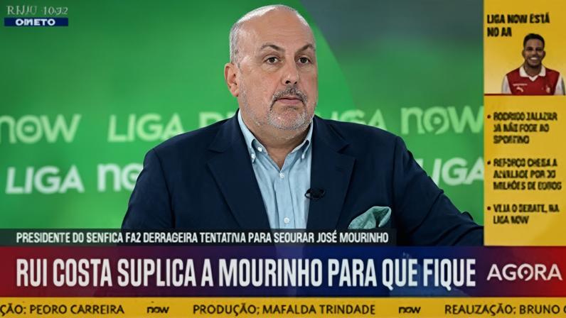 «Se Mourinho sair, Rui Costa tem duas alternativas: Ruben Amorim para dar-lhe oxigénio ou Marco Silva»