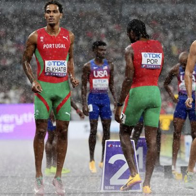 Estafeta mista 4x100 bate recorde nacional nos Mundiais