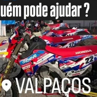 Moto de competição roubada no paddock da Baja TT Norte, Portugal