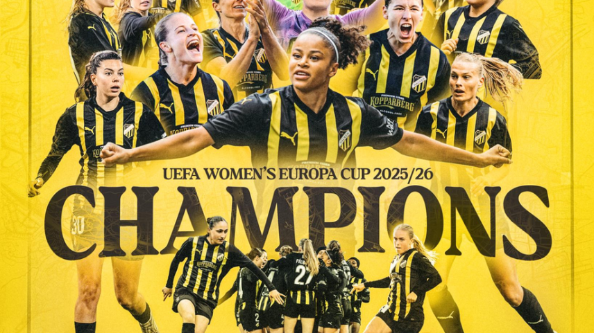 Hacken vence a edição inaugural da Taça Europa feminina frente ao Hammarby