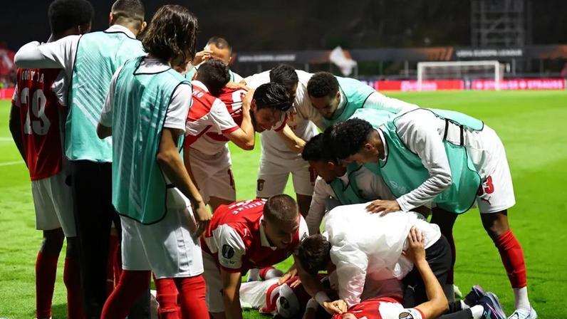 Sp. Braga festeja vitória frente ao Frinurgo na Liga Europa