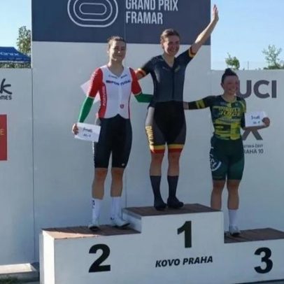 Daniela Campos conquista prata no GP Junek Velódromos de Pista
