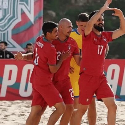 Seleção de futebol de praia vence primeiro amigável frente à Ucrânia