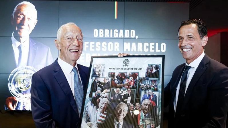 Marcelo Rebelo de Sousa recebeu quadro de Pedro Proença
