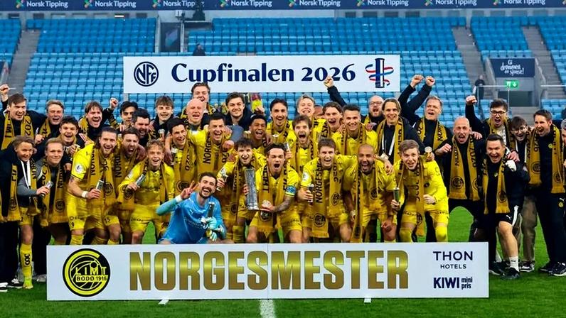 Bodø/Glimt volta a erguer a Taça da Noruega 33 anos depois
