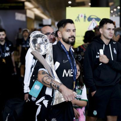 Sporting regressa a Lisboa após vitória na Liga dos Campeões de futsal