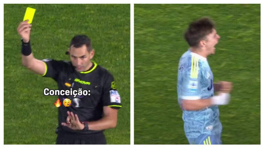 Francisco Conceição vê amarelo e celebra como golo, no estilo Spalletti
