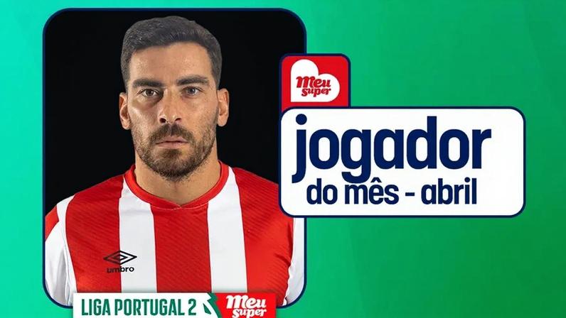 Salvador Agra, jogador do mês de abril na 2ª Liga