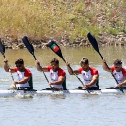 Portugueses ficam em quarto no K4 500 da Taça do Mundo de canoagem na Alemanha