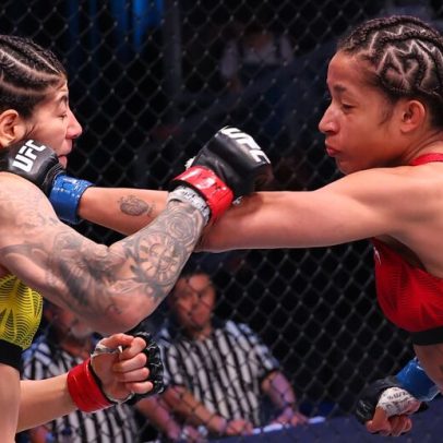Jacqueline Cavalcanti assiste ao fim de série vitoriosa no UFC