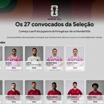 Portugal anuncia 27 convocados para o Mundial 2026 e perfis de Martínez