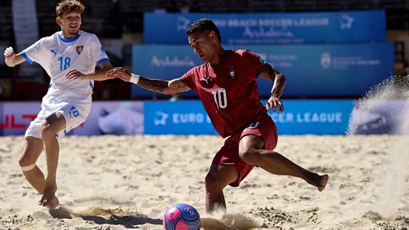 Os portugueses dominaram a partida