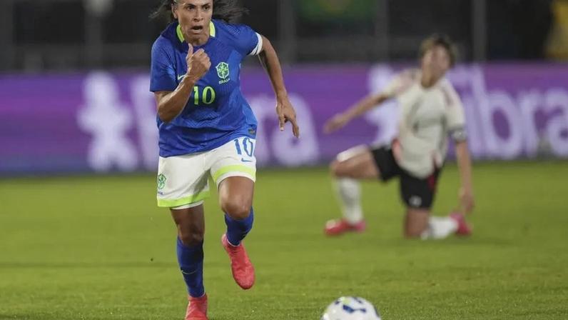 Marta ao serviço da seleção brasileira