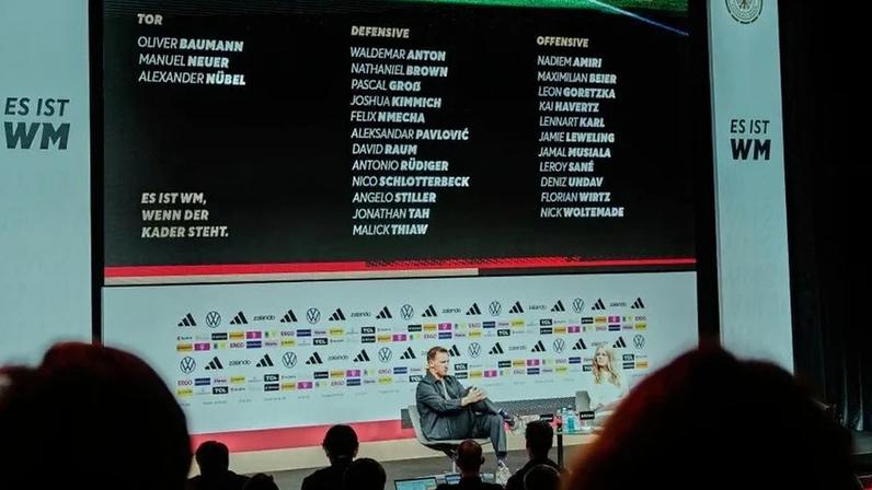 Nagelsmann já divulgou convocatória para o Mundial'2026