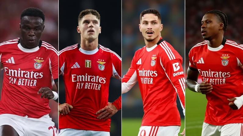 Bruma (à esquerda), Sudakov e Ivanovic (ao centro da esquerda para a direita) e Lopes Cabral (à direita)