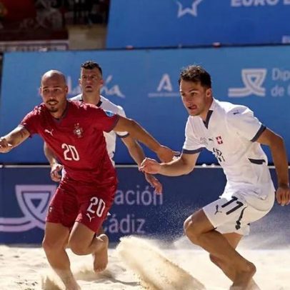 Portugal vence a Suíça e avança à final da Liga Europeia de futebol de praia