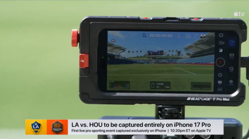 LA Galaxy-Houston Dynamo foi transmitido apenas com recurso a iPhones