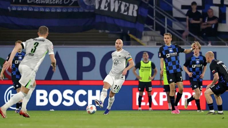 Paderborn vence Wolfsburgo e despromo-o para a 2.ª divisão alemã