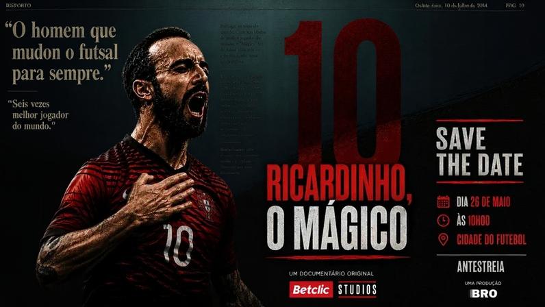 Betclic Studios lança documentário de Ricardinho
