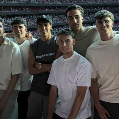 João Félix assiste ao concerto de Bad Bunny no Estádio da Luz