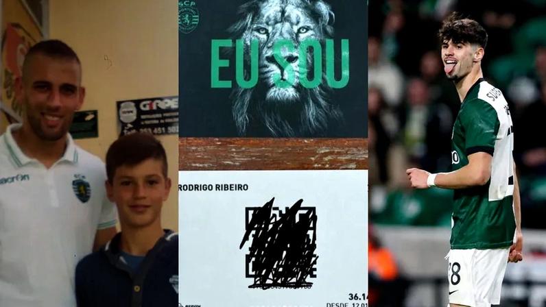 Rodrigo Ribeiro partilhou momentos com ídolos, cartão de sócio e momentos na equipa principal do Sporitng
