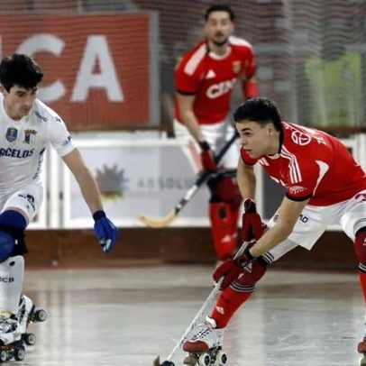 Benfica enfrenta OC Barcelos nas meias do playoff de hóquei