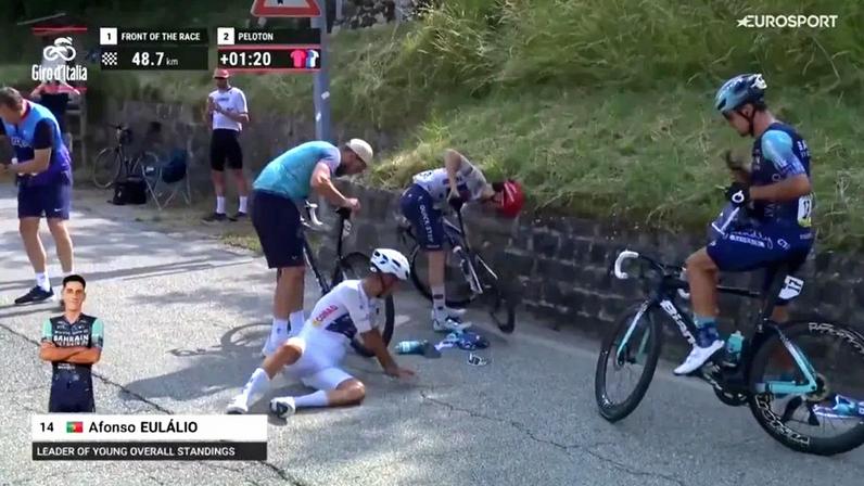 Afonso Eulálio caiu na etapa 18