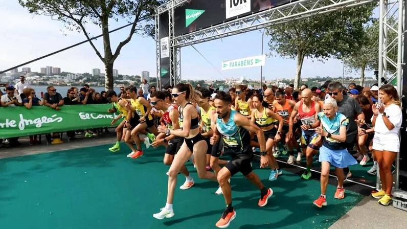 Atletas participam na Corrida El Corte Inglés Gaia Porto