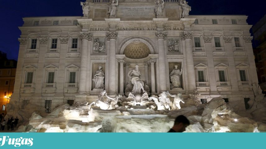 Turista multado por mergulho na Fontana di Trevi