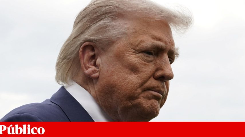 O Presidente dos Estados Unidos, Donald Trump, em Washington, D.C., a 8 de Maio