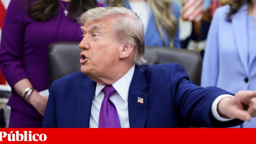 Donald Trump, nesta segunda-feira, na Casa Branca