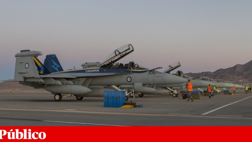 Caças EA-18G Growler, da Boeing, pertencentes à Marinha dos Estados Unidos