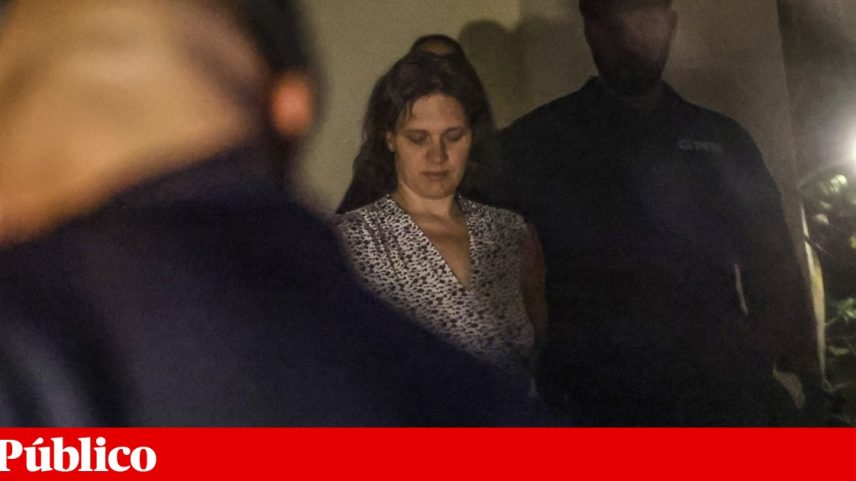 Marine Rousseau, a mãe das crianças de quatro e cinco anos, foi detida pela GNR