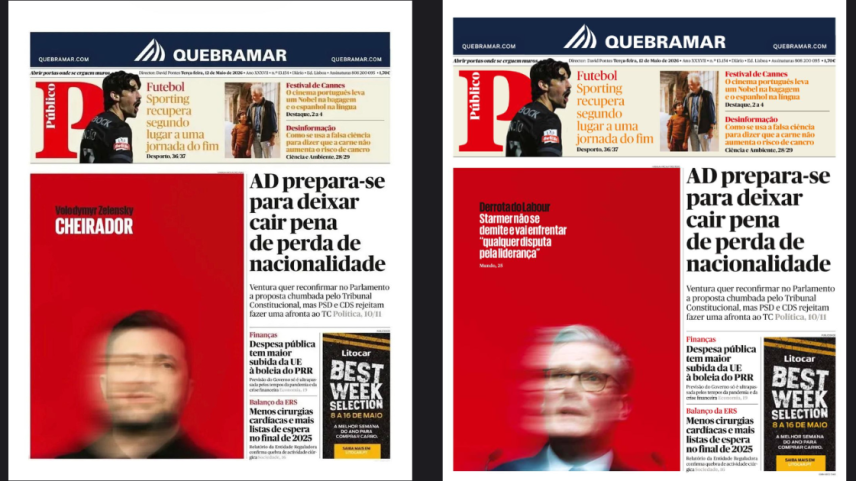 Capas de jornais adulteradas divulgam narrativa antiga sobre Zelensky e drogas