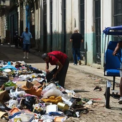 Crise de combustível em Cuba gera acumulação de lixo nas ruas de Havana