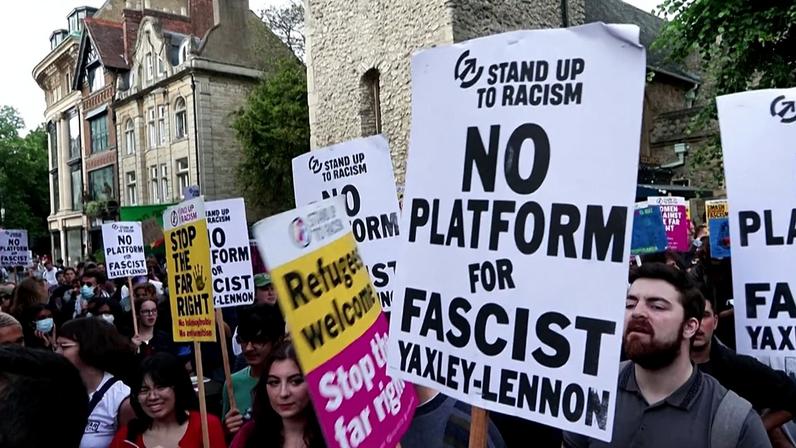 Reino Unido: debate de Tommy Robinson em Oxford gera protestos e reação à liberdade de expressão