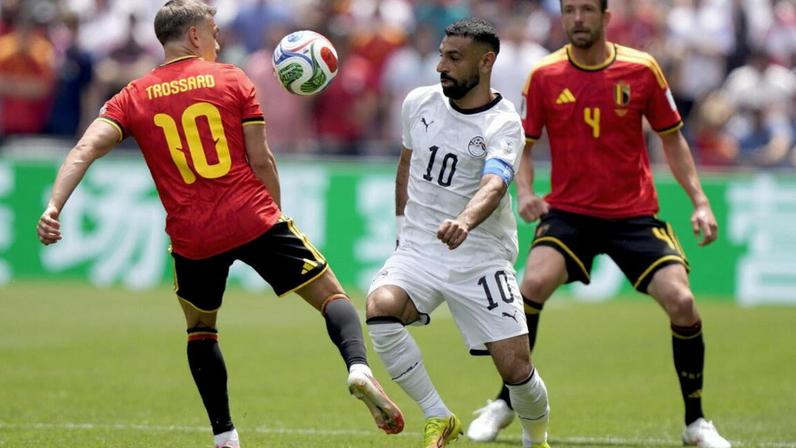 Salah, em dia de aniversário, assistiu para o golo do Egito