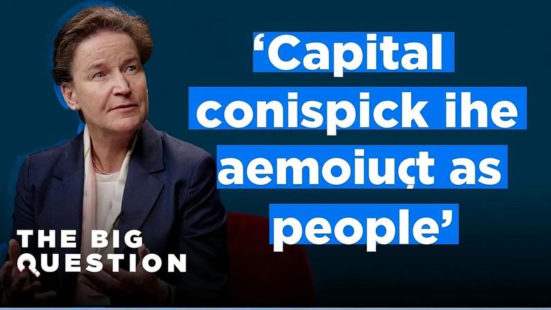 Verena Ross, presidente da ESMA, em The Big Question
