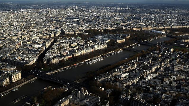 Vista da cidade de Paris (foto de arquivo)