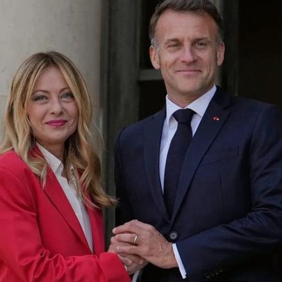 Macron recebe Meloni para cimeira bilateral na França