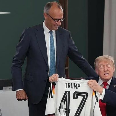 Alemanha: chanceler oferece camisola a Trump no G7