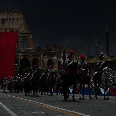 Itália celebra 80 anos da República com desfile militar em Roma