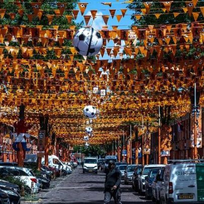 Haia transforma a Marktweg numa rua laranja para o Mundial