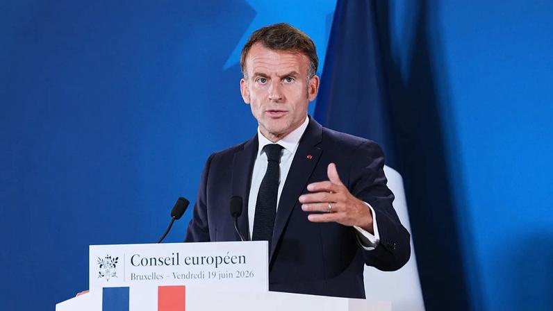 Emmanuel Macron em Bruxelas