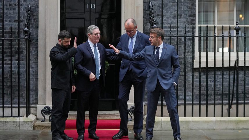 Líderes europeus reúnem-se com Zelensky em Downing Street para pressionar a Rússia