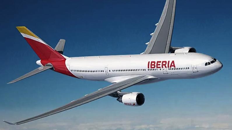 Um avião da Iberia.