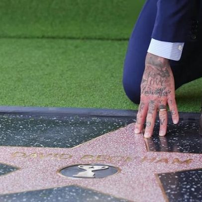 David Beckham recebe estrela no Passeio da Fama de Hollywood