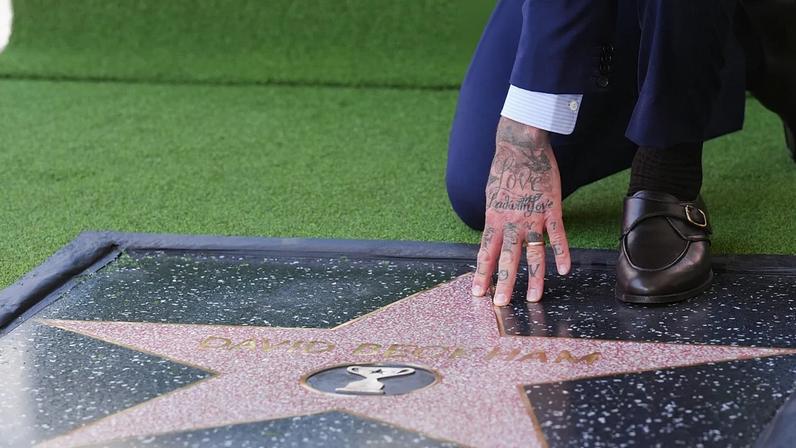 David Beckham recebe estrela no Passeio da Fama de Hollywood