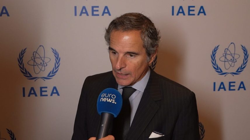 Diretor-geral da AIEA Rafael Mariano Grossi fala à Euronews no Dubai, 2 de junho de 2026